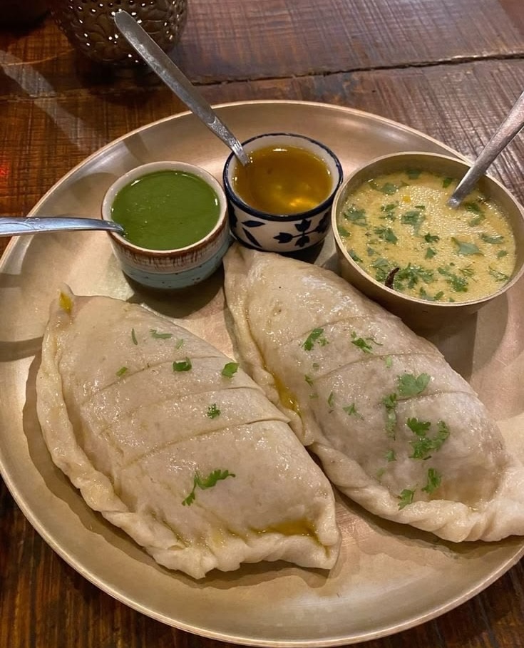 Authentic Himachali cuisine served on a platter
